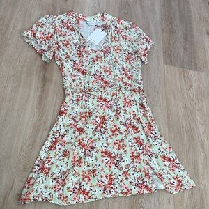 Floral Short Sleeve Dress